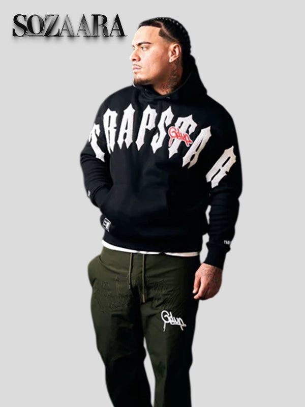 Geedup x Trapstar Handstyle Irongate Arch Hoodie Black