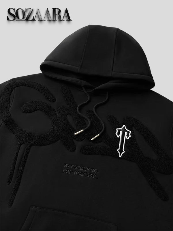 Geedup x Trapstar Handstyle Irongate T Black Hoodie