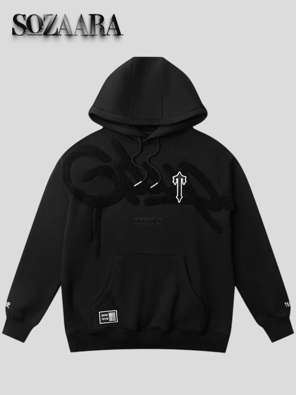 Geedup x Trapstar Handstyle Irongate T Hoodie Black