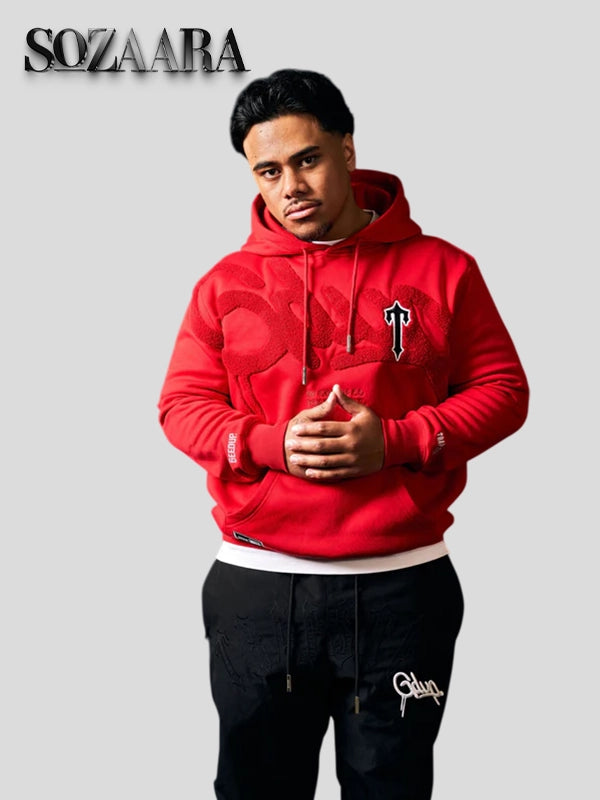 Geedup x Trapstar Handstyle Irongate T Red Hoodie
