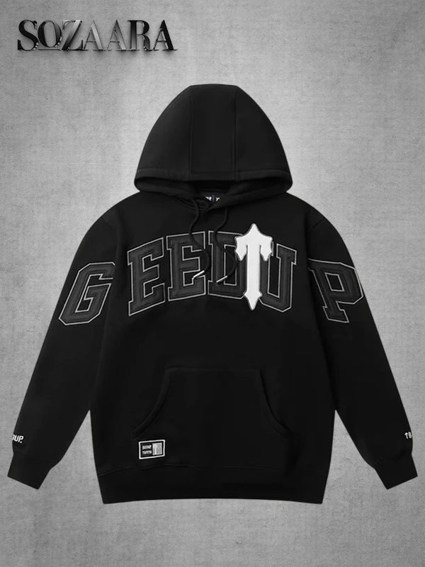 Geedup x Trapstar Irongate T Hoodie Black