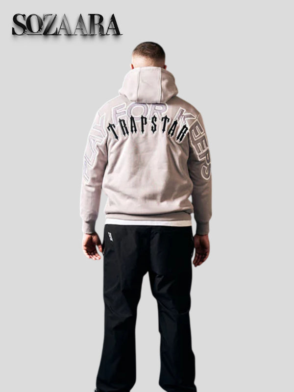 Geedup x Trapstar PFK x Irongate Grey and Black Hoodie