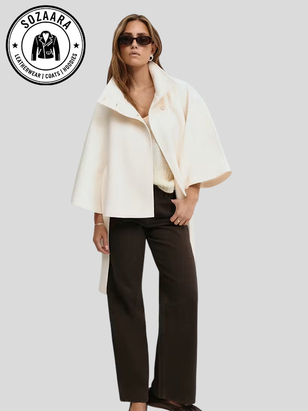 Gina Tricot Belt Cape Jacket Womens