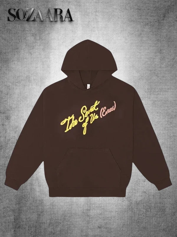 Gracie Abrams The Secret Of Us Eras Hoodie Brown