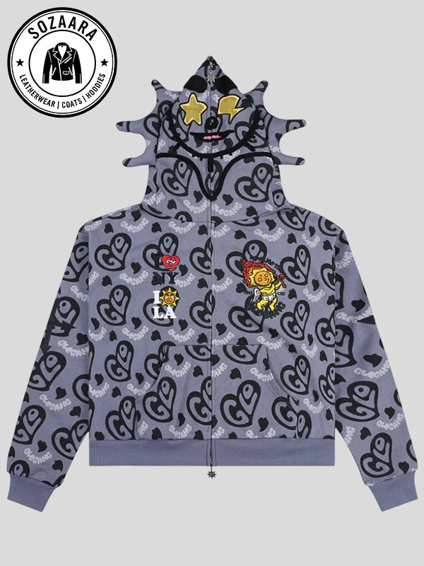 Gray Glo Gang Hoodie