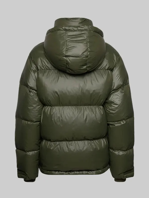 Green Down Puffer Jacket SVEA
