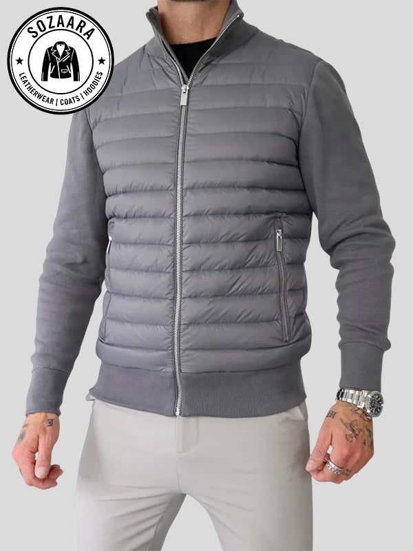 Grey The Velino Hybrid Jacket Arveilo