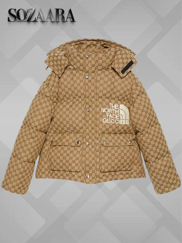 Gucci x The North Face Jacket Brown