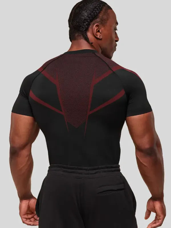 /Gymshark Onyx 5.0 Black Carmine Red T shirt