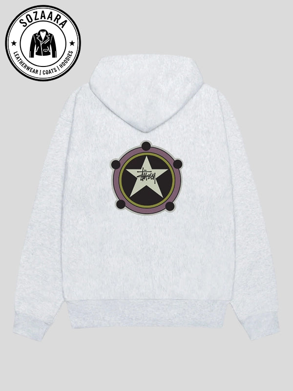 Heather Grey Ranger Hoodie Stussy