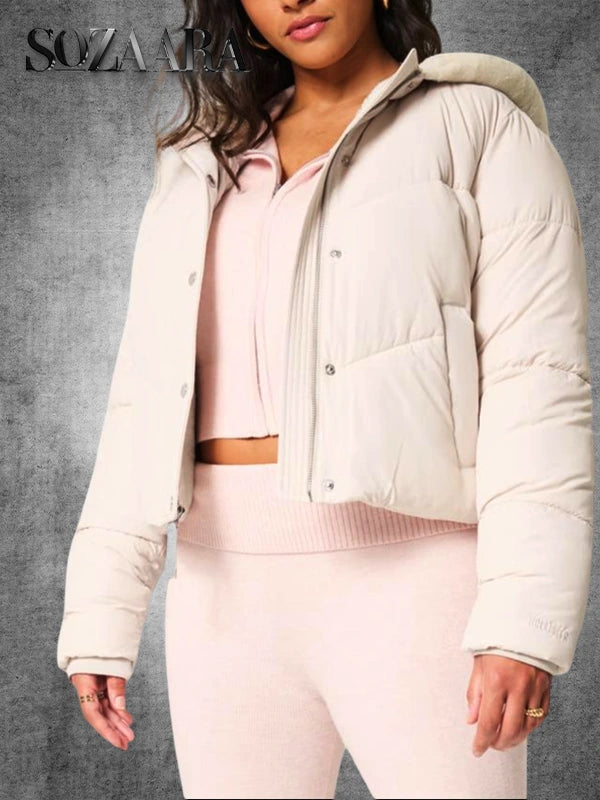 Hollister Pink Puffer Jacket