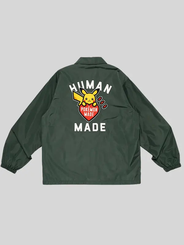 Human Made x Pokemon Coach Jacket Green