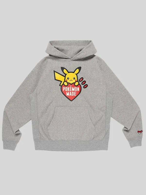 Human Made x Pokemon Hoodie Grey
