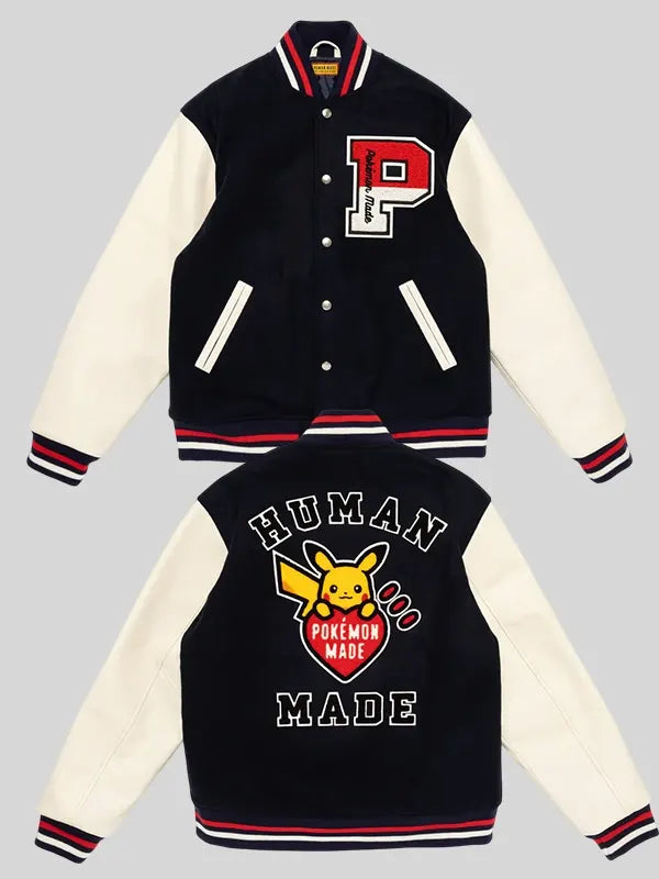 Human Made x Pokemon Varsity Jacket Black