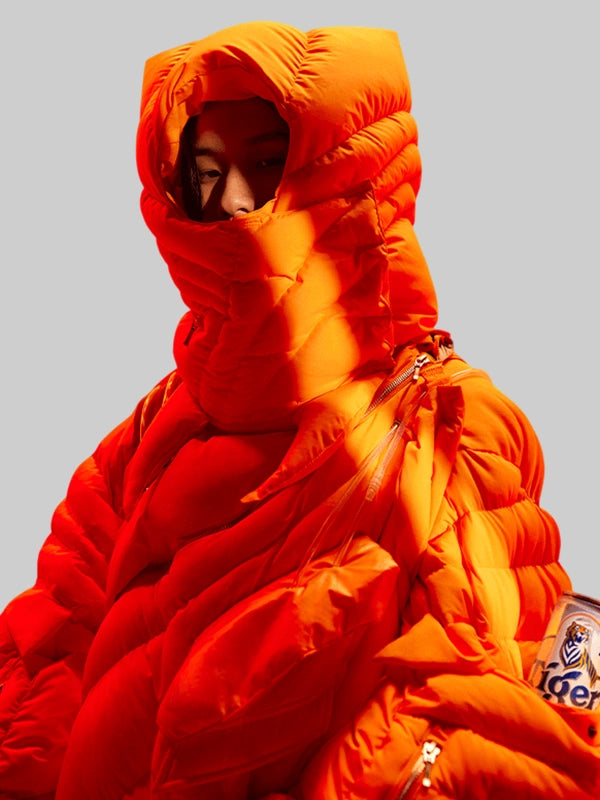 IZZY DU x Tiger Beer Puffer Jacket