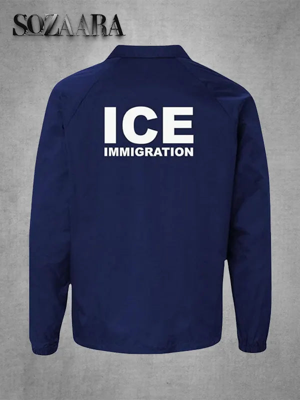 Ice Immigration Jacket Blue