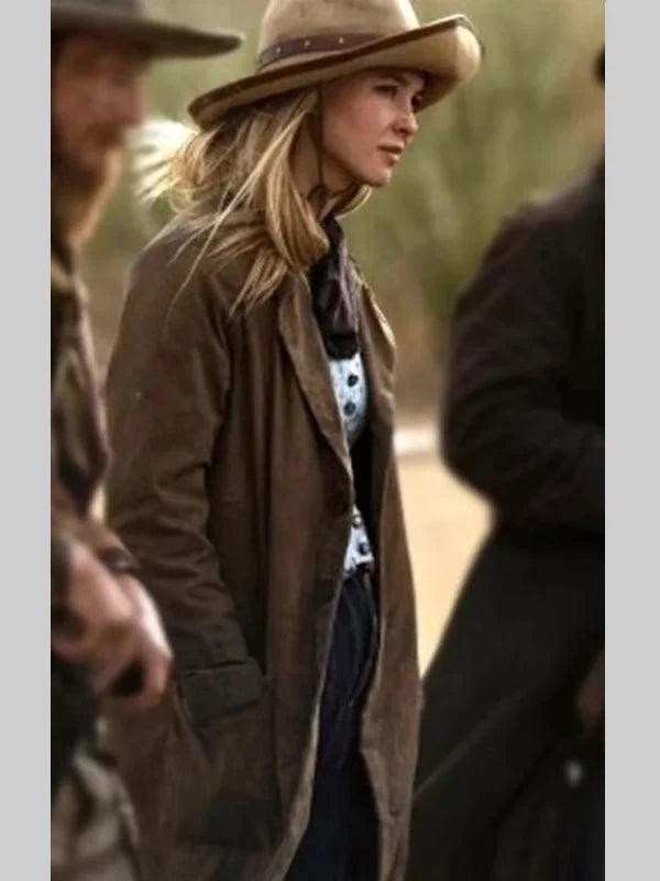 Isabel May 1883 Tv Series Elsa Dutton Brown Trench Coat