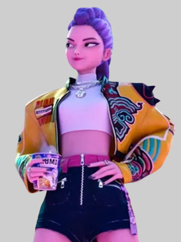 KPop Demon Hunters Rumi Leather Jacket