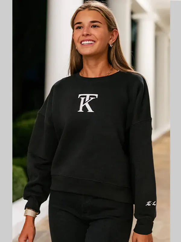 KT Signature Women's Pullover Sweatshirt Black
