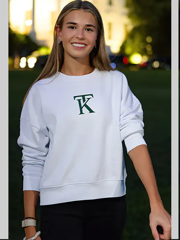 KT Signature Women's Pullover Sweatshirt White
