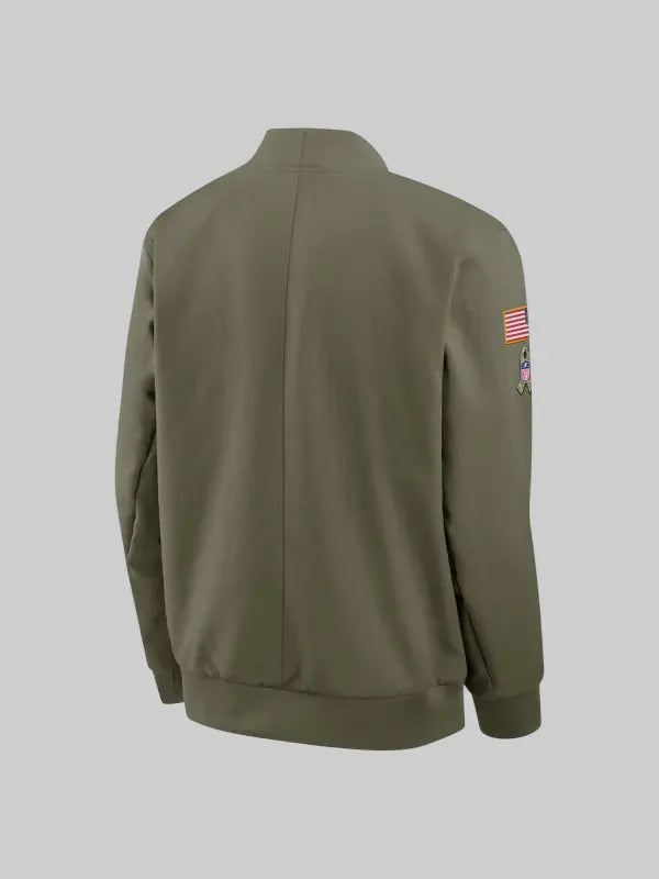 Kansas City Chiefs Nike 2025 Salute to Service Bomber Jacket Olive