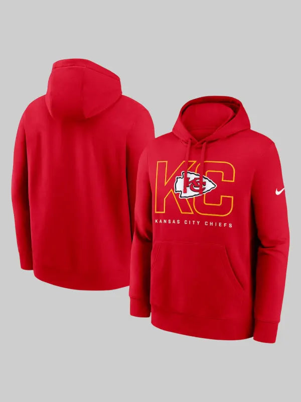 Kansas City Chiefs Nike Red Busted Play Club Hoodie
