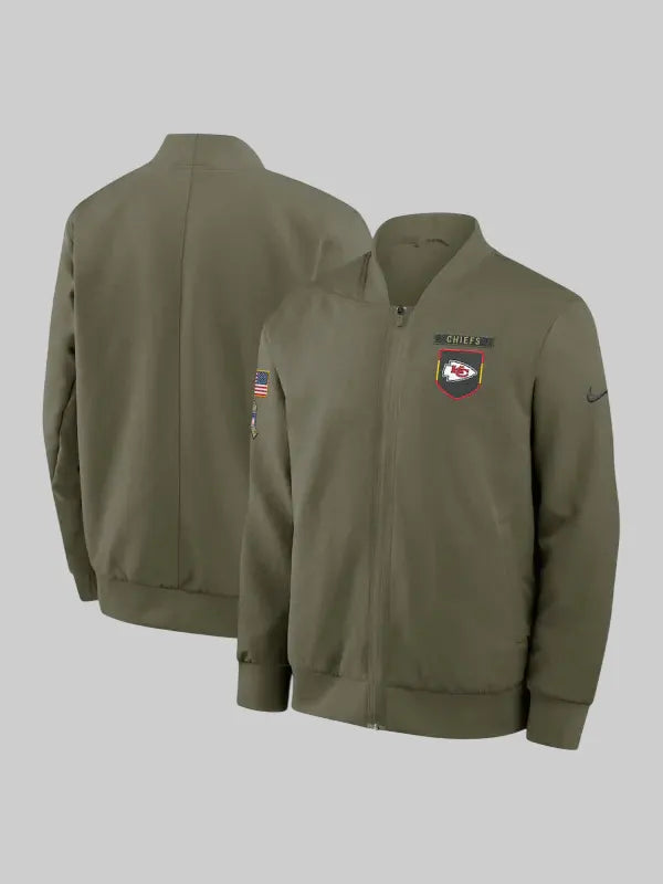 Kansas City Chiefs Salute to Service Bomber Jacket 2025