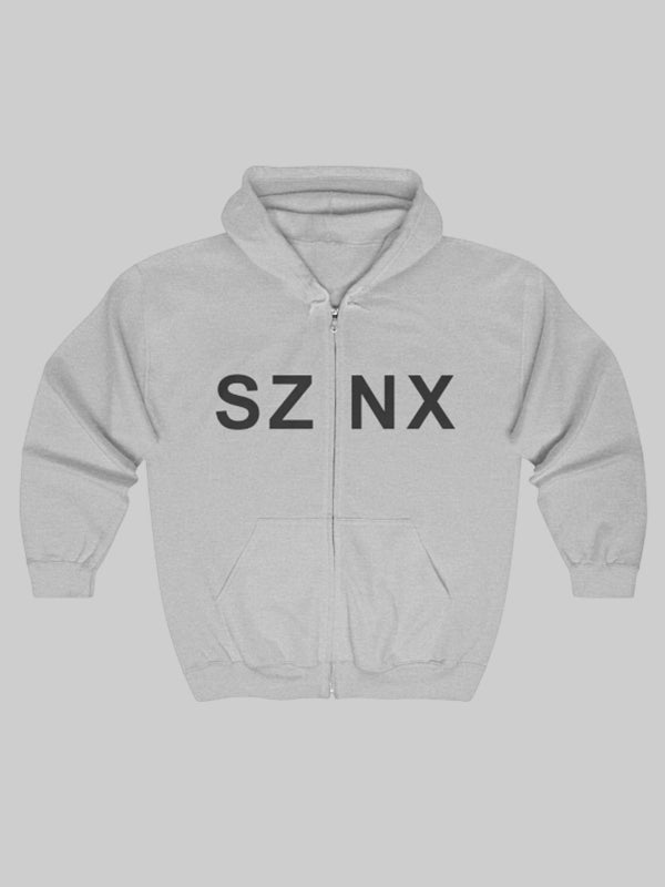 /Kanye West Sznx Zip Up Hoodie Grey
