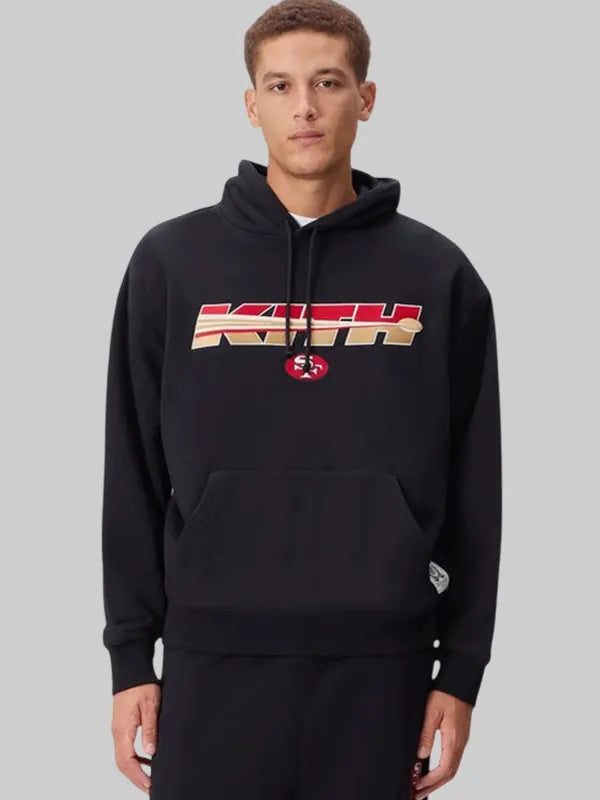 Kith San Francisco 49ers Vintage Nelson Hoodie Black