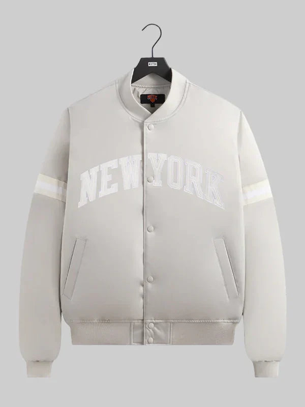 Kithfor the New York Knicks Empire Satin Bomber Jacket