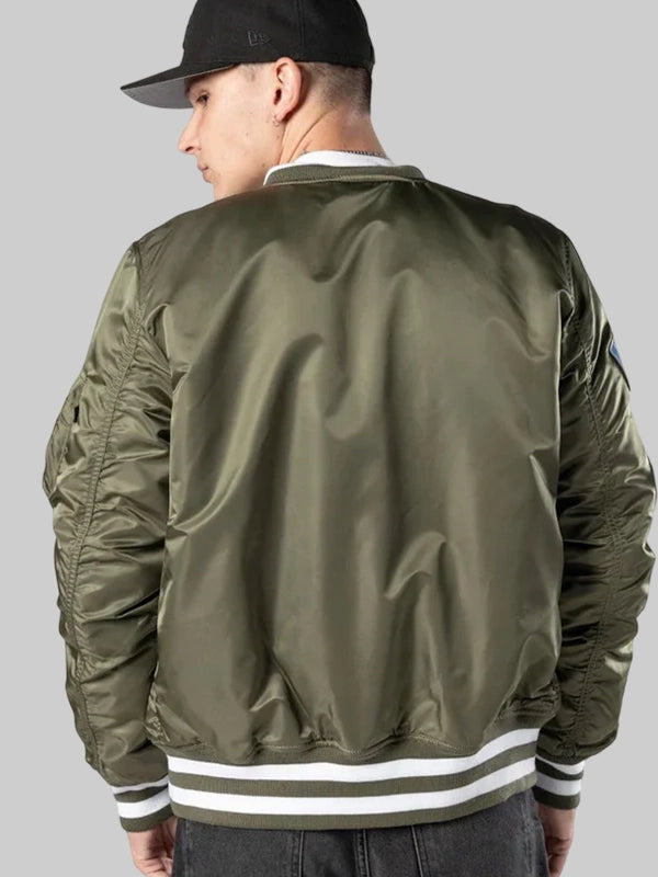 LA Dodgers MLB X Alpha Industries Green Bomber Jacket
