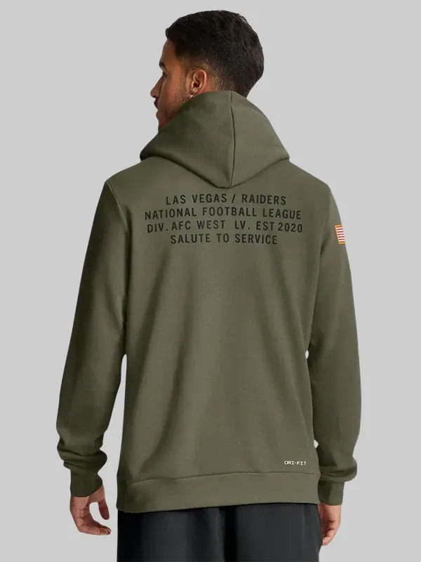 /Las Vegas Raiders Nike 2025 Salute to Service Hoodie Olive