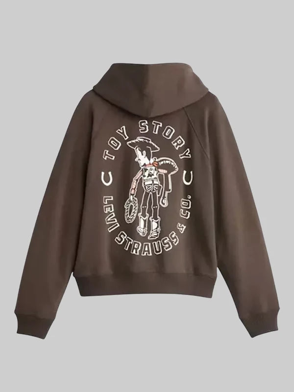 Levi’s x Toy Story Woody Saddleman Hoodie In Brown
