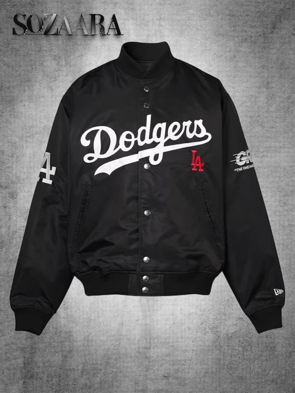 Los Angeles Dodgers x GR8 Varsity Tokyo Series Jacket Black