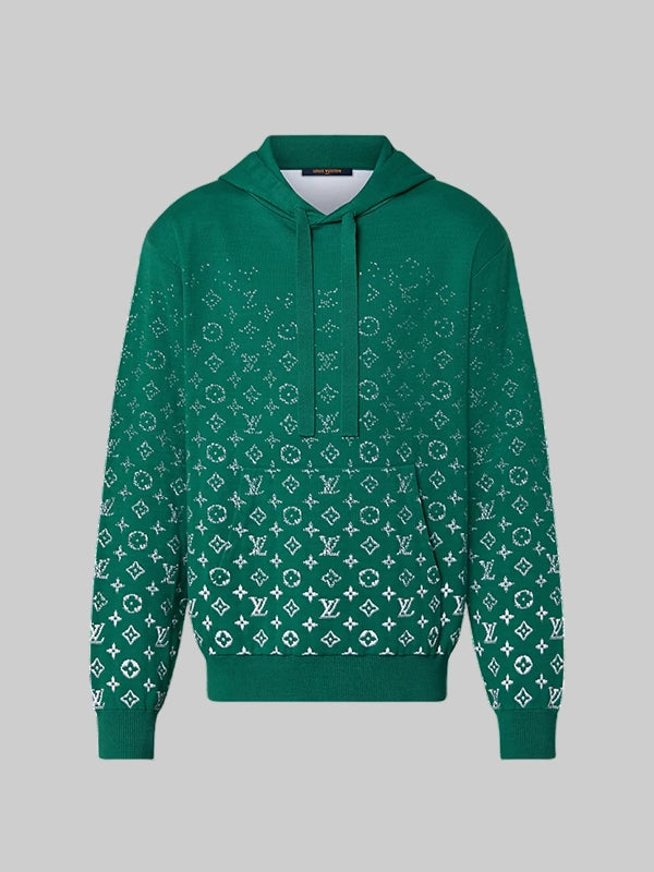 Louis Vuitton Monogram Gradient Hoodie Green

