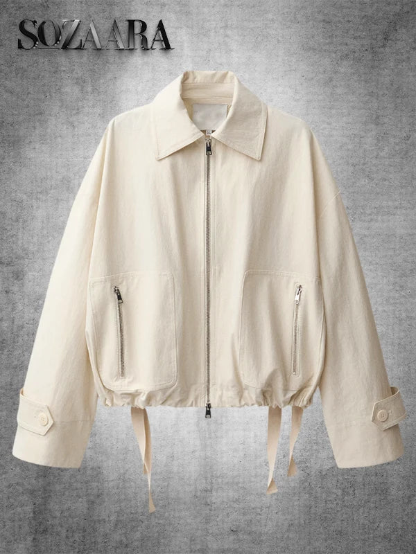 Mango April 25 Light Jacket Cream