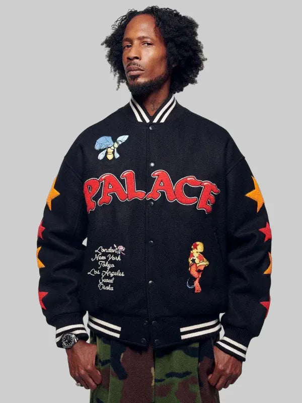 Mark Bode Palace x Cheech Wizard Jacket Black