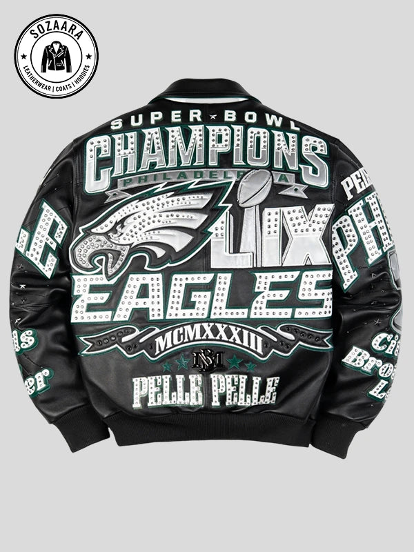 Meek Mill Pelle Pelle 2025 Philadelphia Eagles Championship Jacket