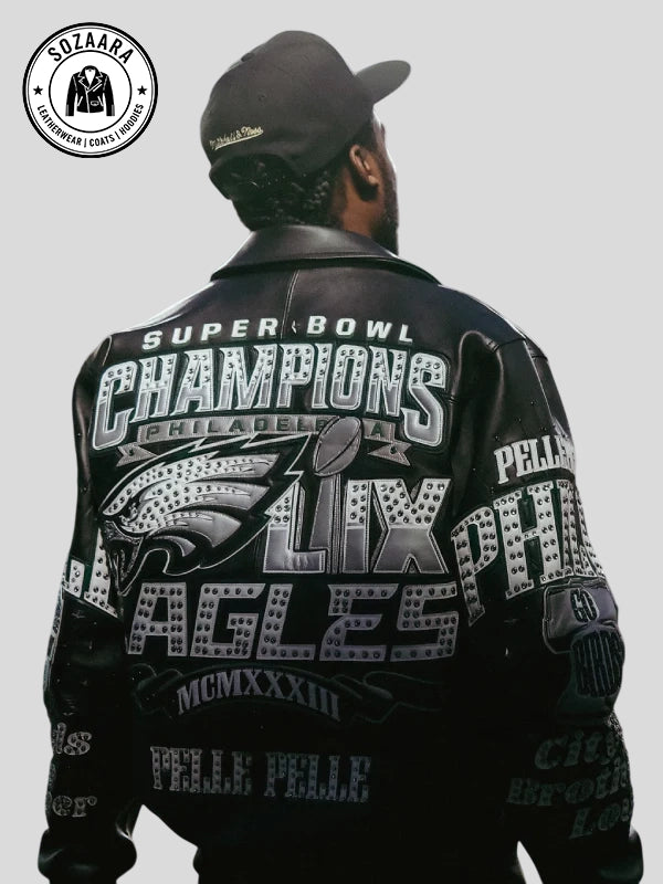 Meek Mill Pelle Pelle Eagles Championship Jacket