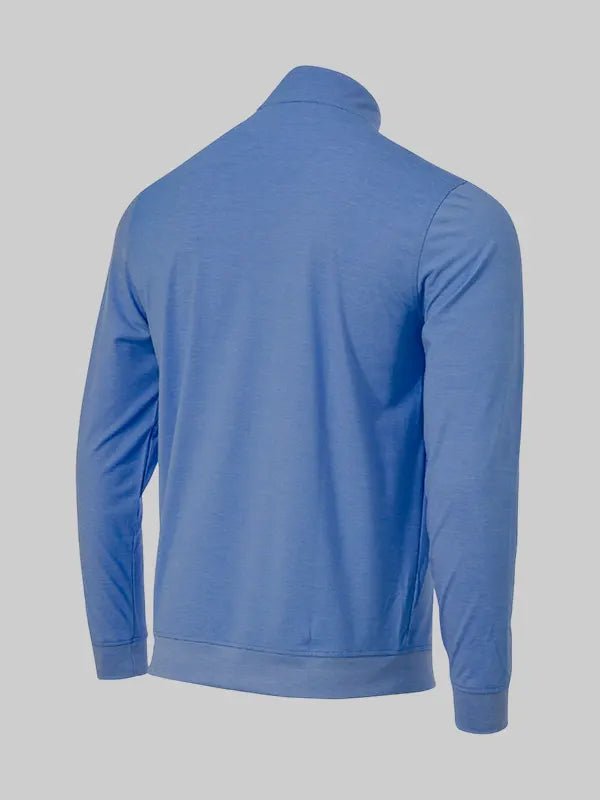 Men's Los Angeles Dodgers Powder Blue 2025 World Series Champions Butter Stripe Half-Zip Jacket