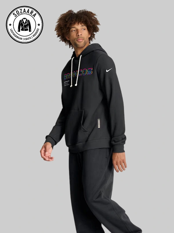 Men's Nike Black Denver Broncos 2025 NFL Crucial Catch Dri FIT Hoodie
