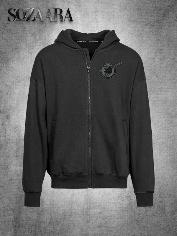 Mens San Diego Padres Levelwear Black Uphill Abyssal Full Zip Hoodie