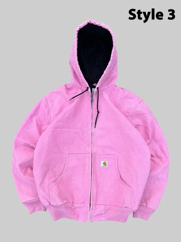 Mens Light Pink Carhartt Jacket Vintage