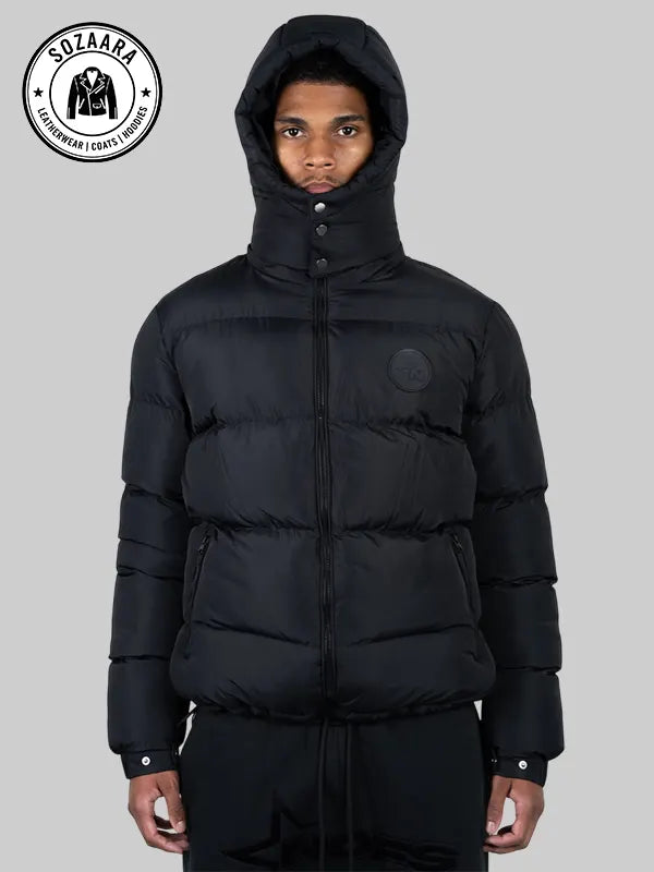Mens NOFS Black Puffer Jacket For SALE