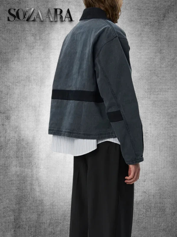 Mfpen Clasp Jacket Washed Black