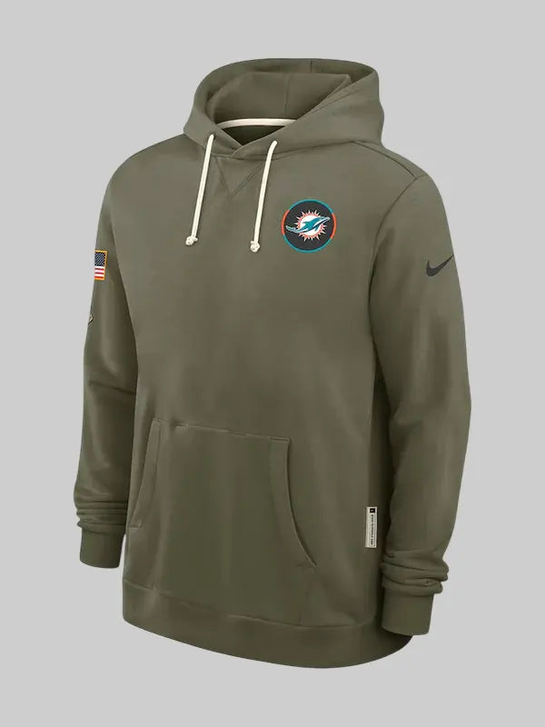 Miami Dolphins Salute to Service Hoodie 2025