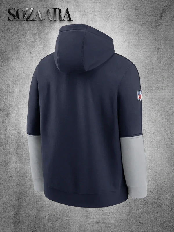 Mike McCarthy Dallas Cowboys Sideline Club Pullover Hoodie Blue