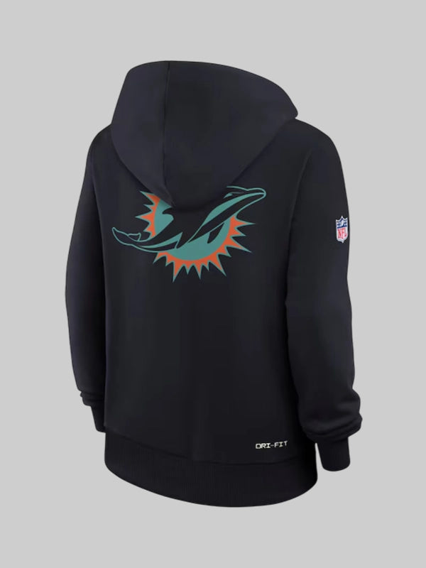 Mike Mcdaniel Miami Dolphins Black Sideline Hoodie