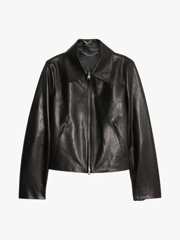 Minimalist Banana Republic leather Jacket