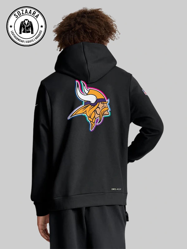 Minnesota Vikings Cancer Sweatshirt Hoodie 2025 Crucial Catch
